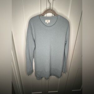 FINAL SALE Lou & Grey Soft Blue 100% Cashmere Sweater Women's Size Medium